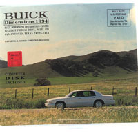 - Buick Dimensions 1994 - Buick Dimensions 1994